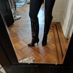 Patrizia Pepe (Italian leather) Black high boots